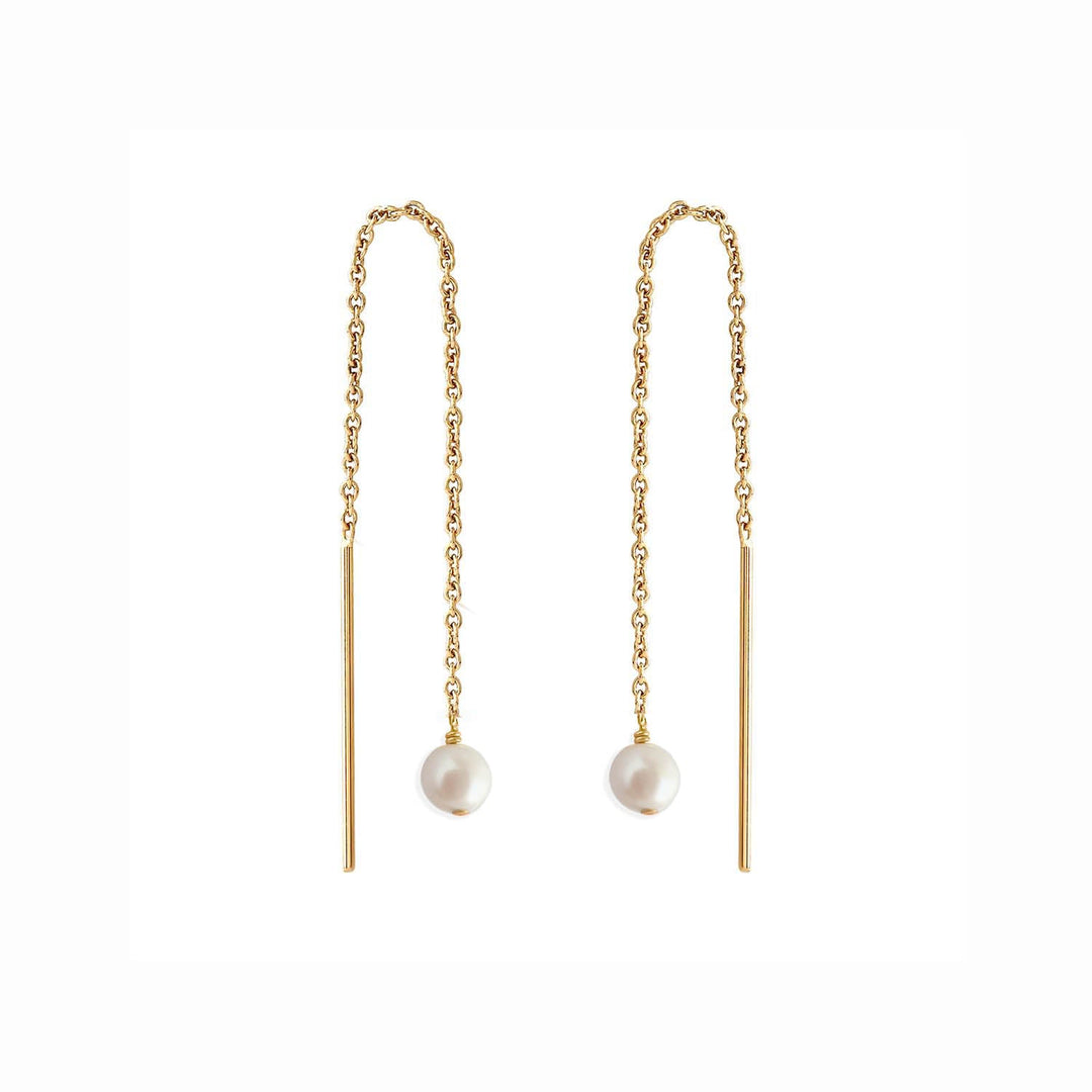 Paloma Pearl Threaders Gold