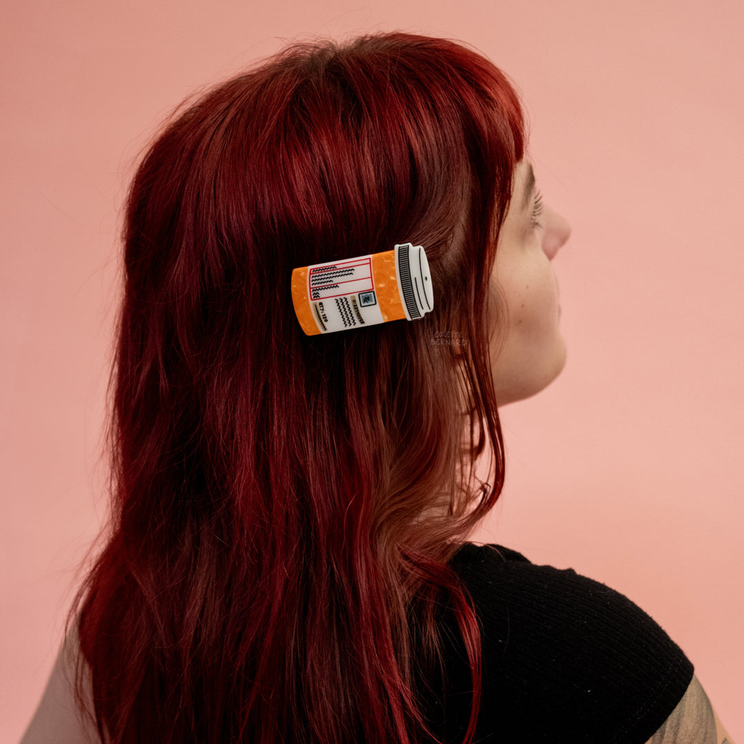 Prescription Bottle Hair Clip PREORDER