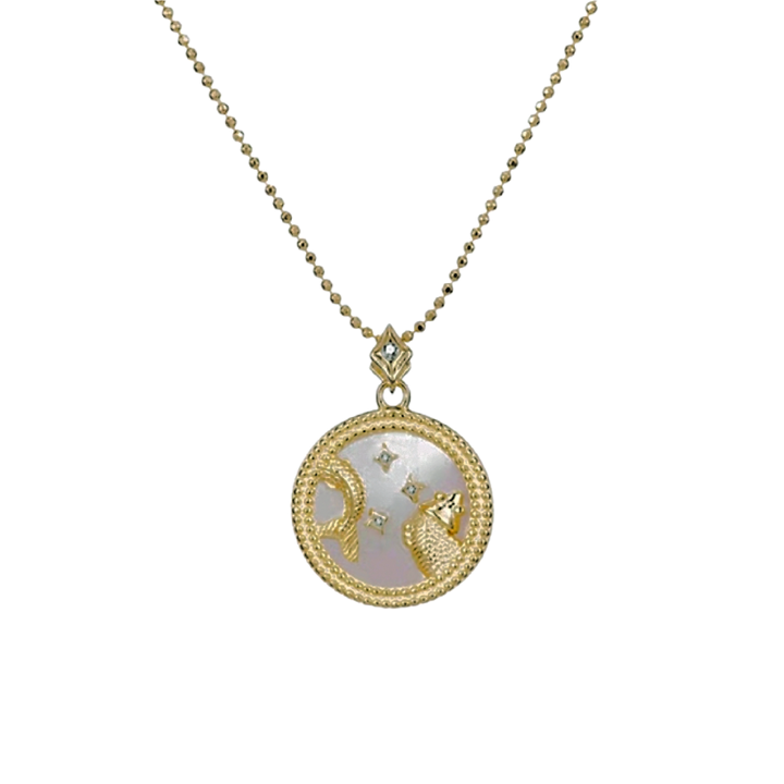 Pearl Zodiac Necklace