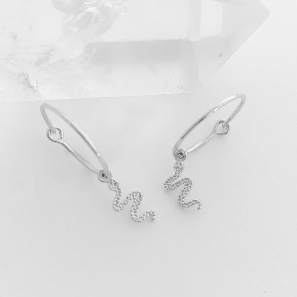 Magic Charm Snake Hoops