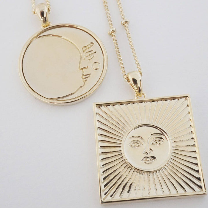 Sun Goddess Plate Necklace