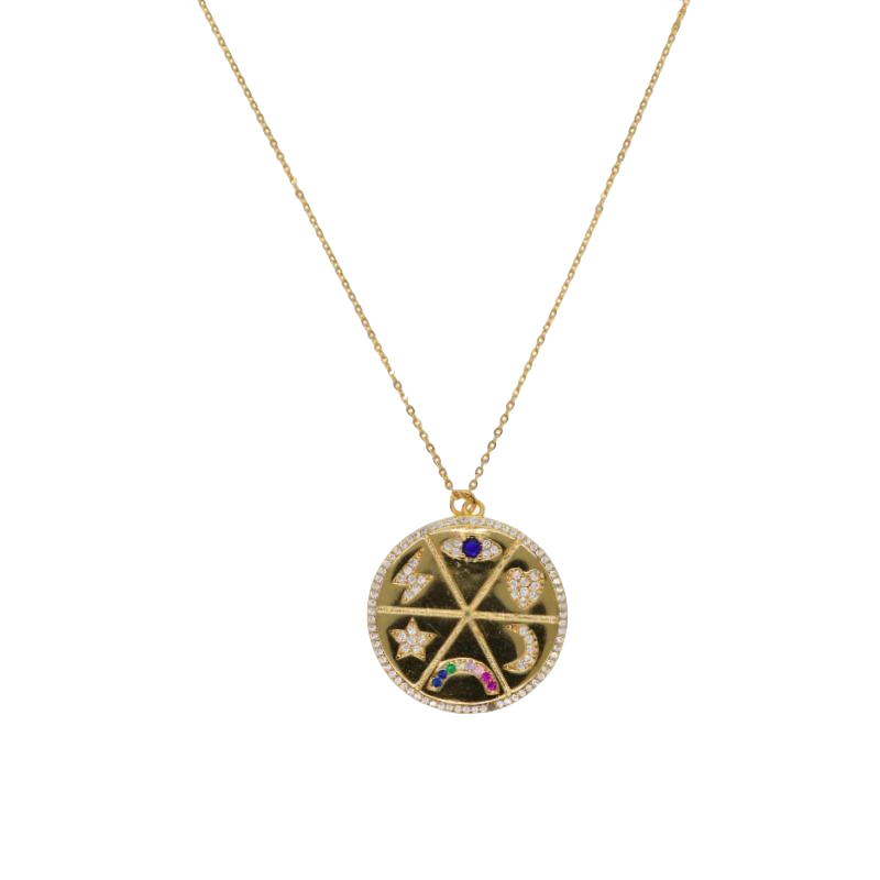 Symbology Coin Necklace