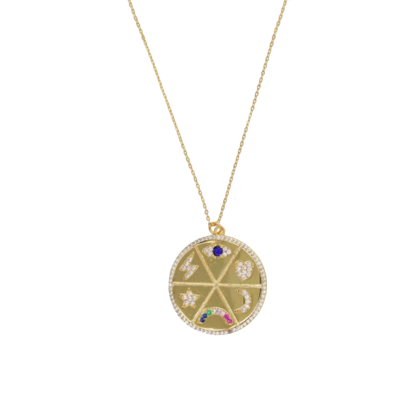 Symbology Coin Necklace