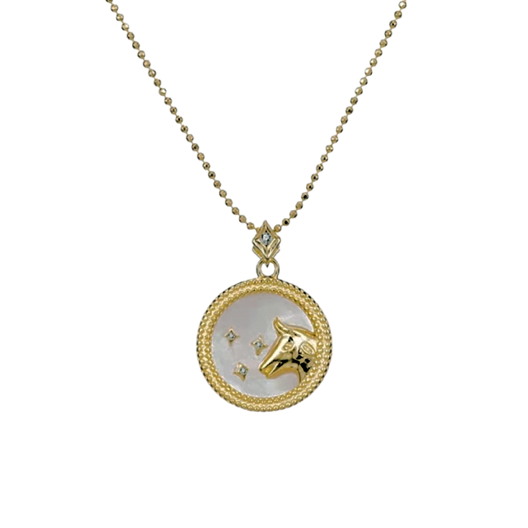 Pearl Zodiac Necklace