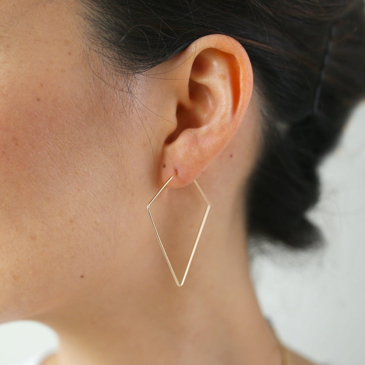 Weightless Diamond Hoops - Small