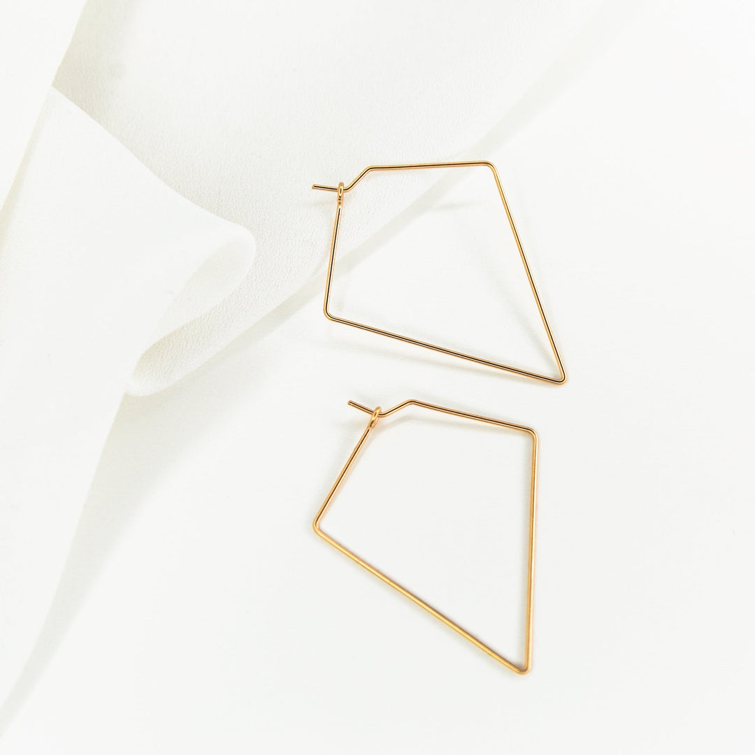 Weightless Diamond Hoops - Small