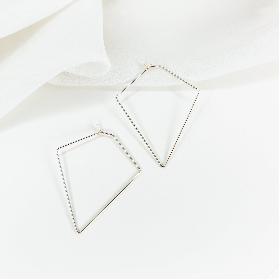 Weightless Diamond Hoops - Small