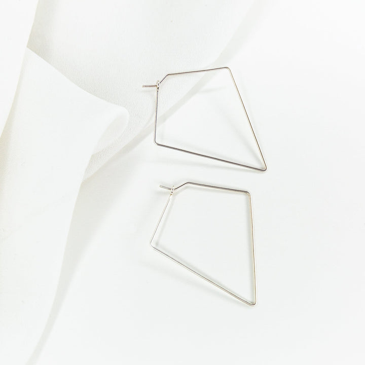 Weightless Diamond Hoops - Small