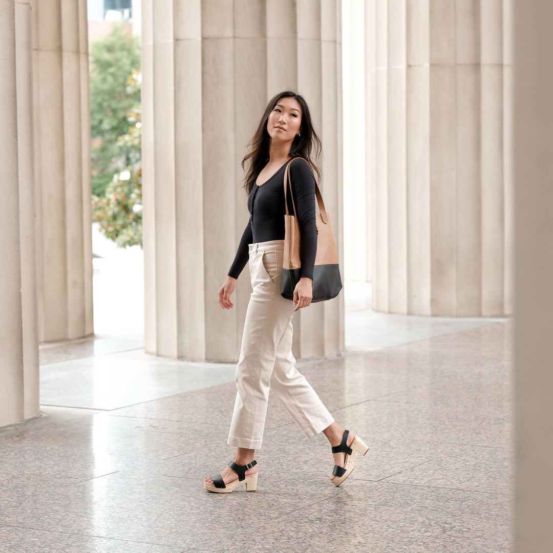 All-Day Open Toe Clog Black