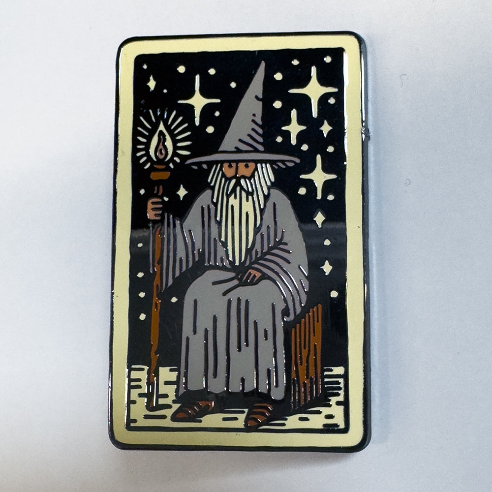 Wizard Tarot Card Enamel Pin