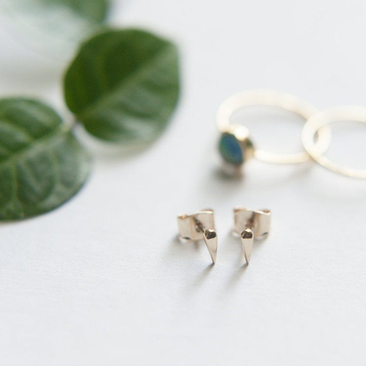 Tusk Droplet Stud Earrings