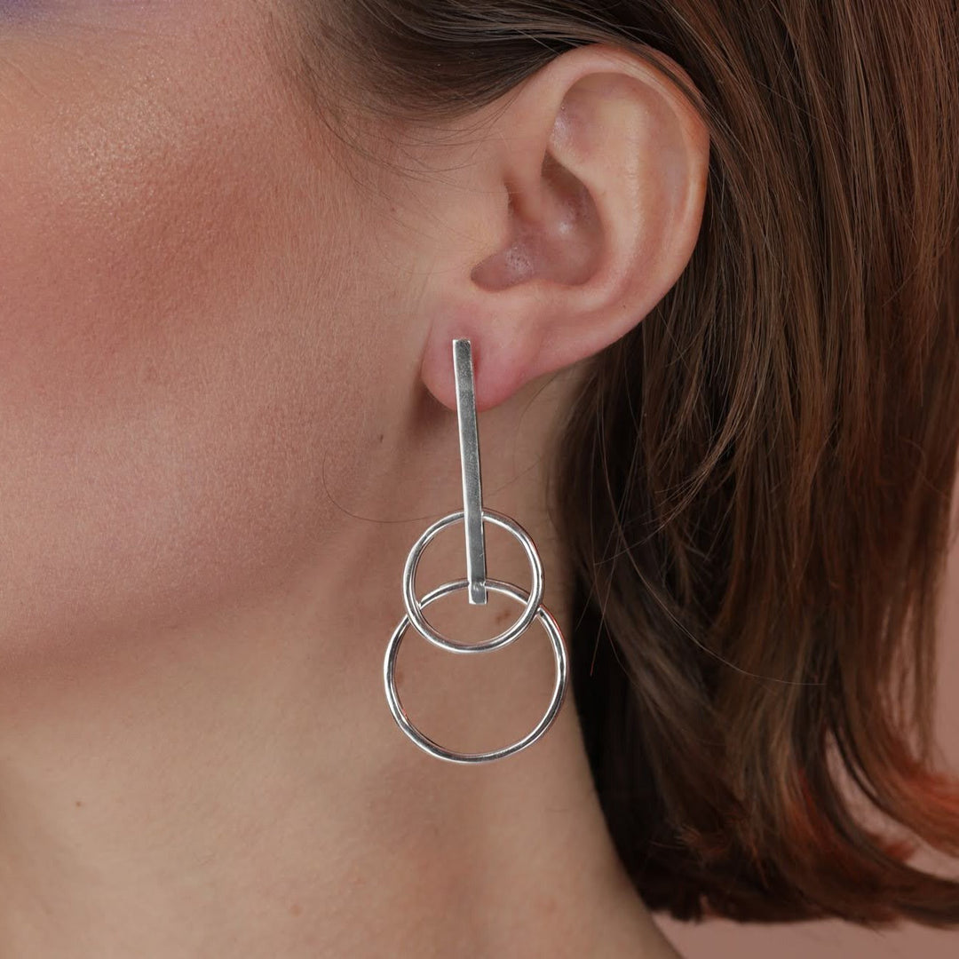 Twin Link Earrings