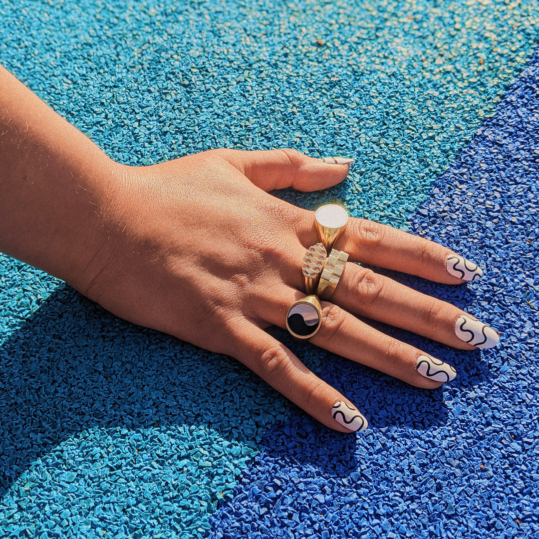 Checkerboard Signet Ring