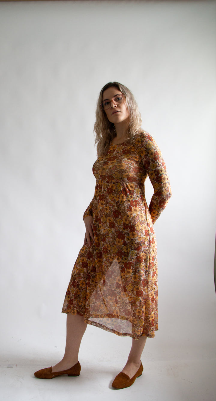 Megumi Dress in Chamomille Rose Floral