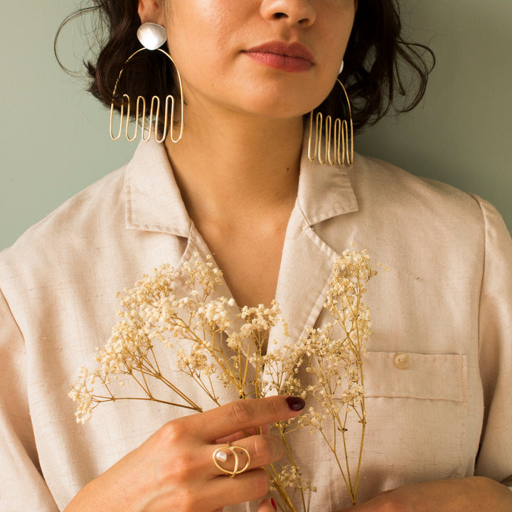 anemone earrings