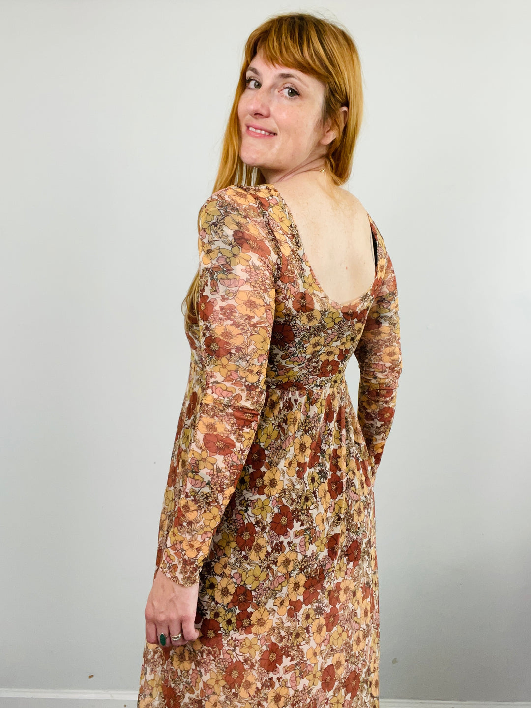 Megumi Dress in Chamomille Rose Floral