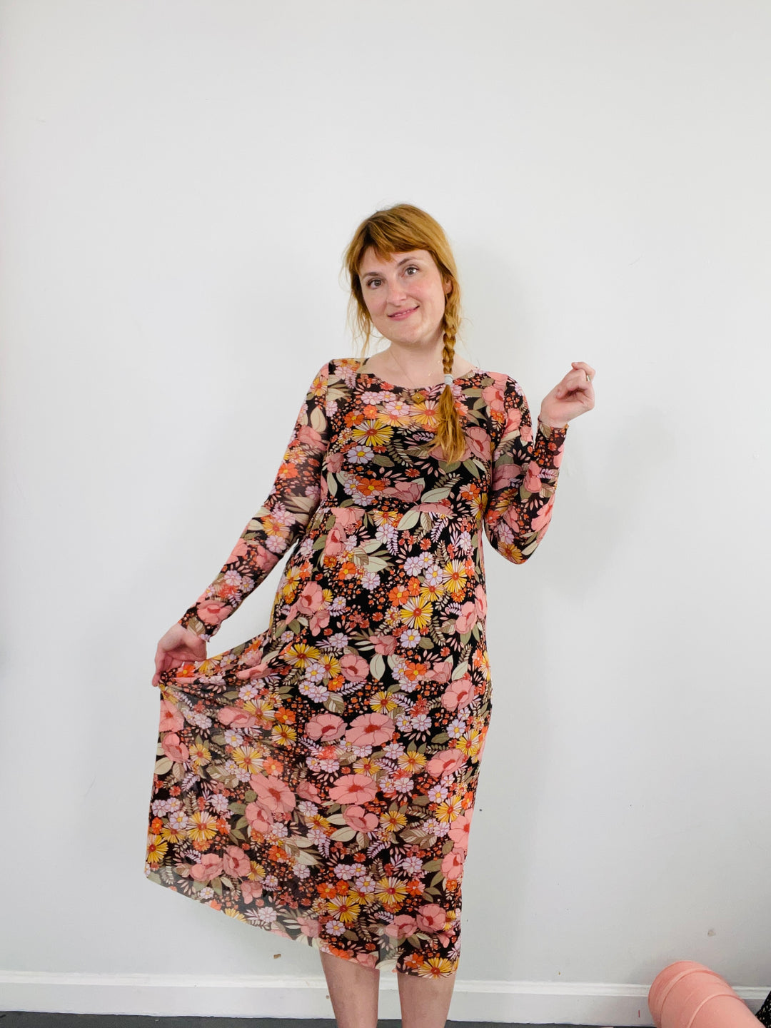 Megumi Dress in Midnight Moon Floral