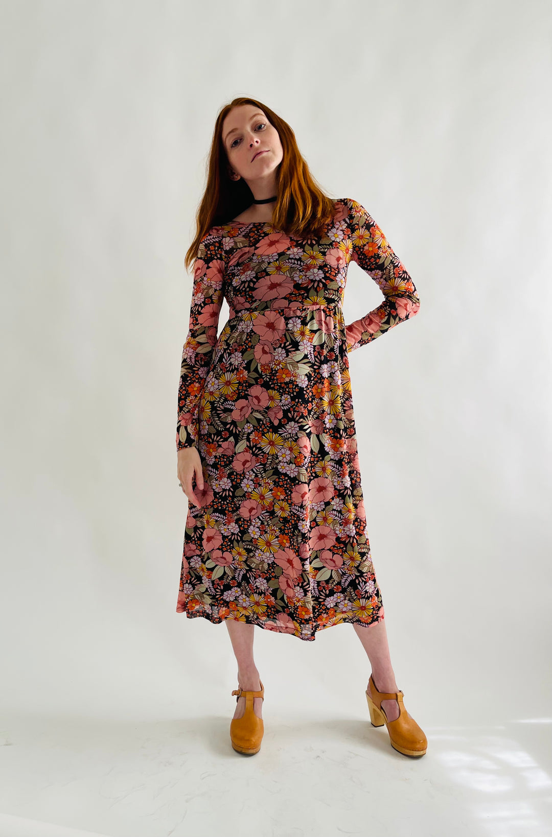 Megumi Dress in Midnight Moon Floral