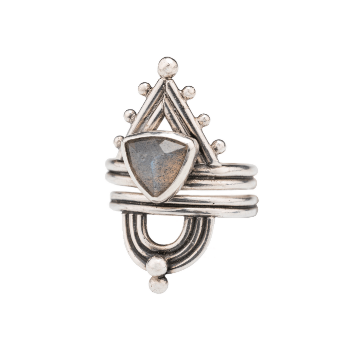 Labradorite Ascension Ring Set