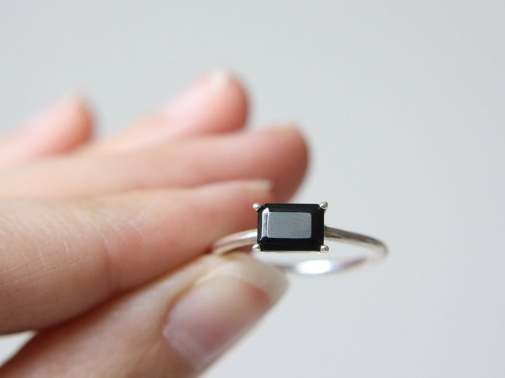 Black Spinel Ring