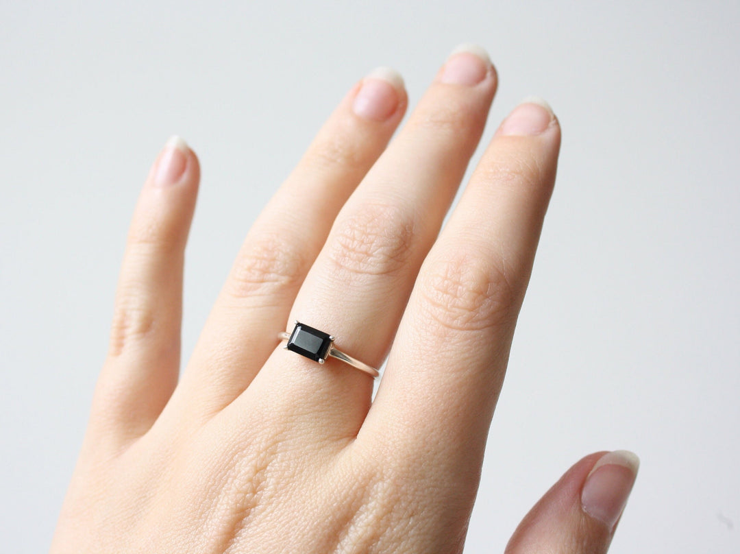 Black Spinel Ring