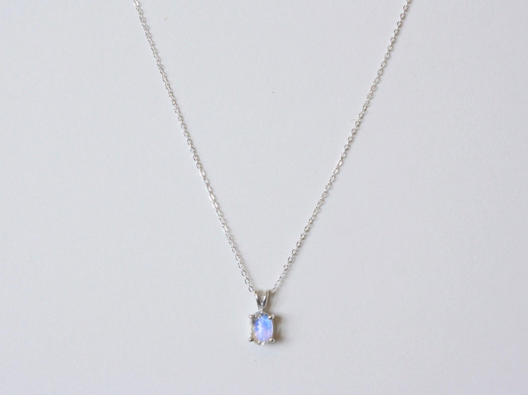 Moonstone Necklace, 7x5 Oval