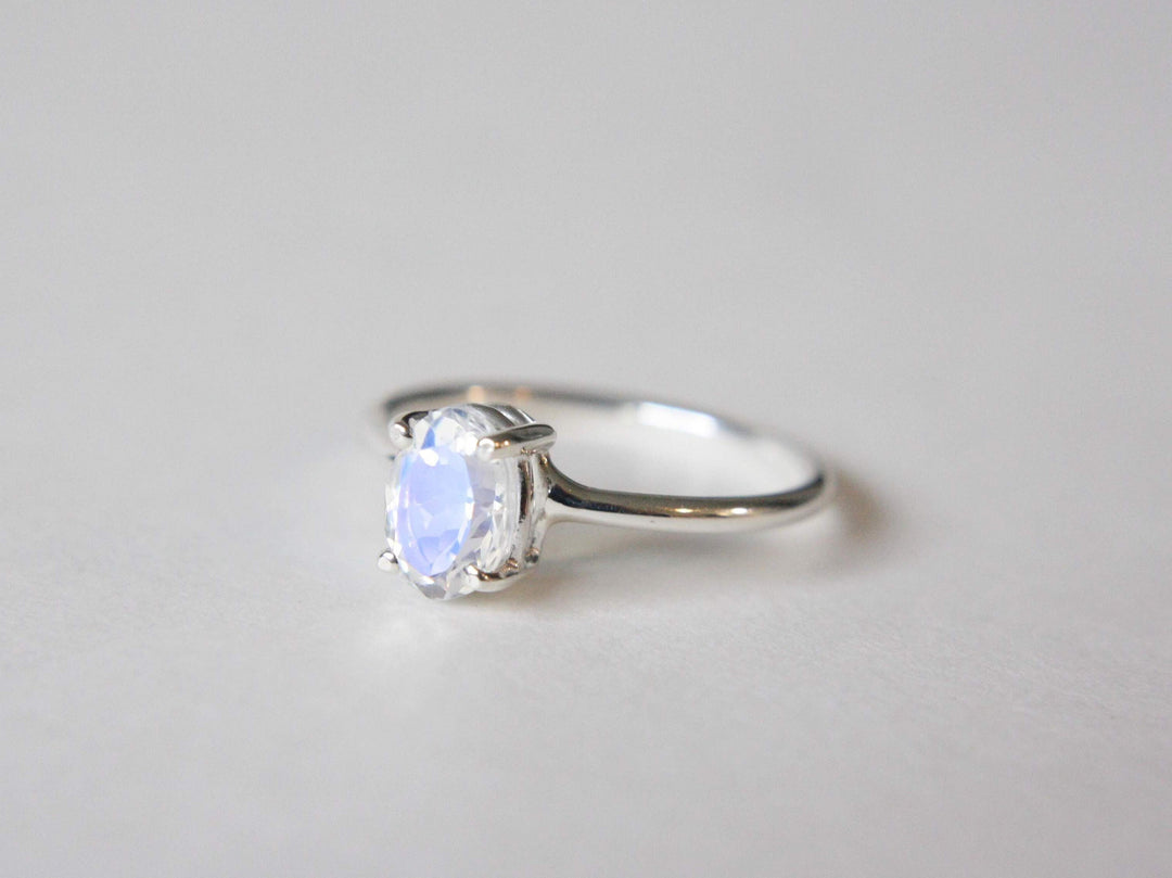 Faceted Moonstone Ring