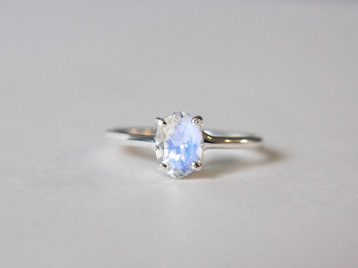 Faceted Moonstone Ring