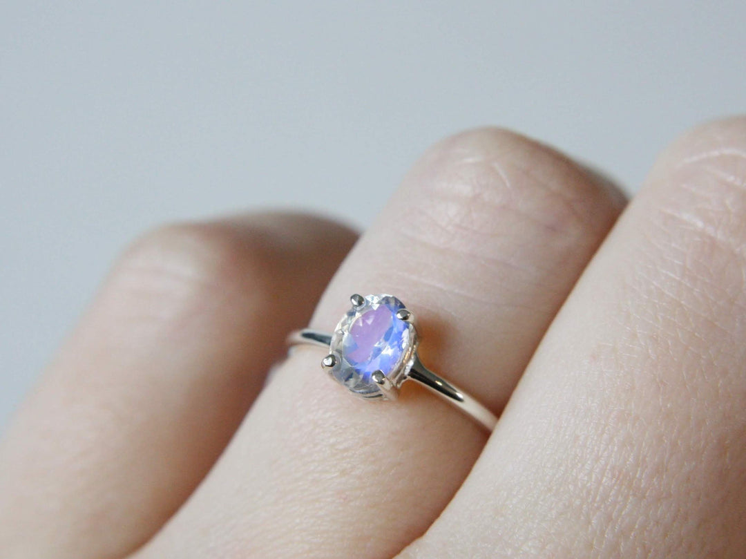 Faceted Moonstone Ring