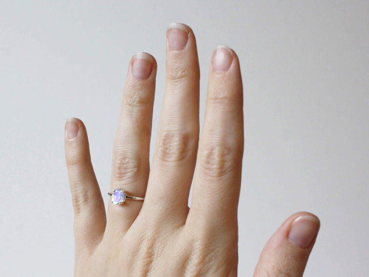 Faceted Moonstone Ring