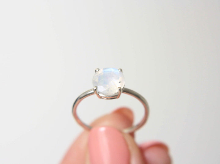 Rainbow Moonstone Ring