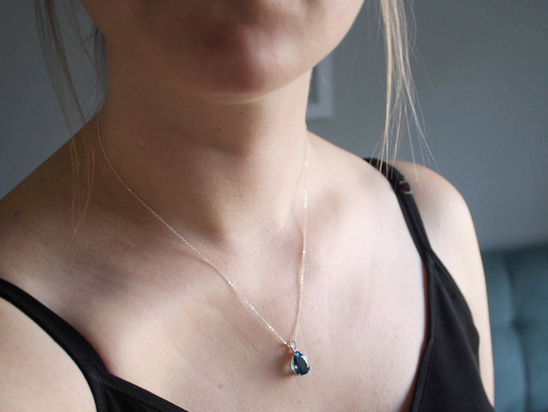 London Blue Topaz Necklace