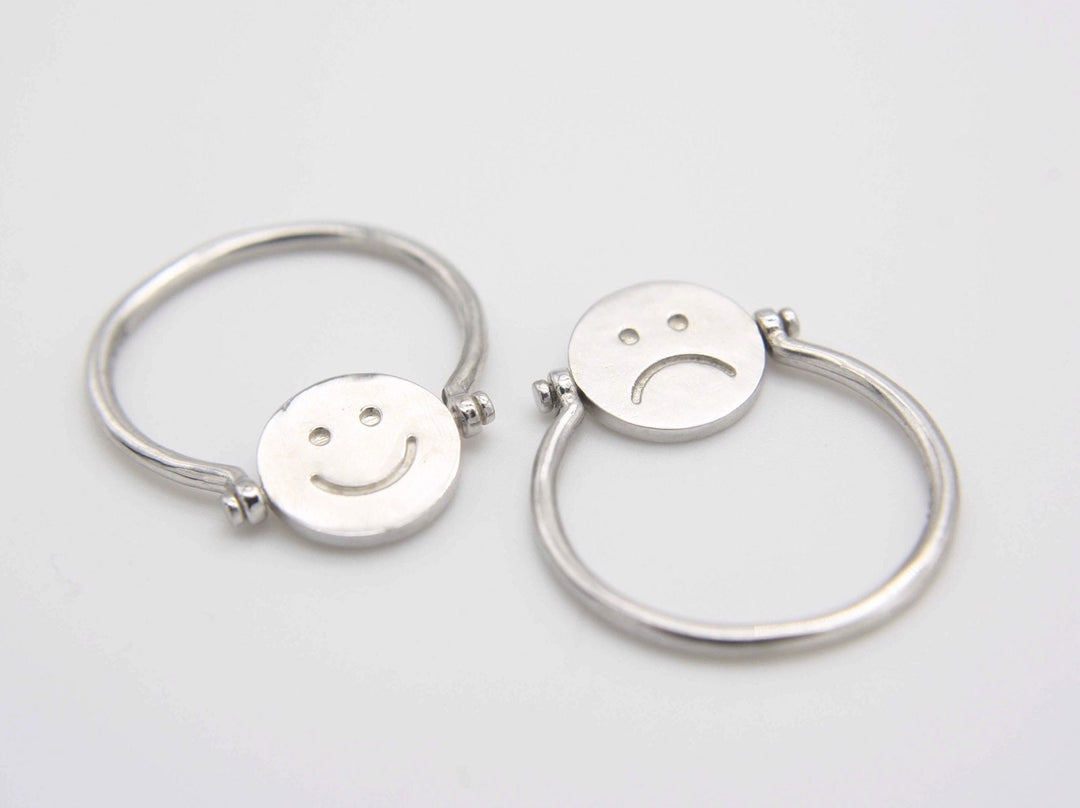 Mood Ring, Smiley Face Spinner Ring