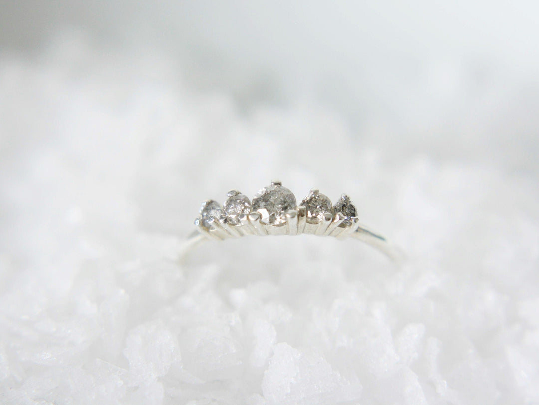 Artemis Ring in Salt and Pepper Diamond