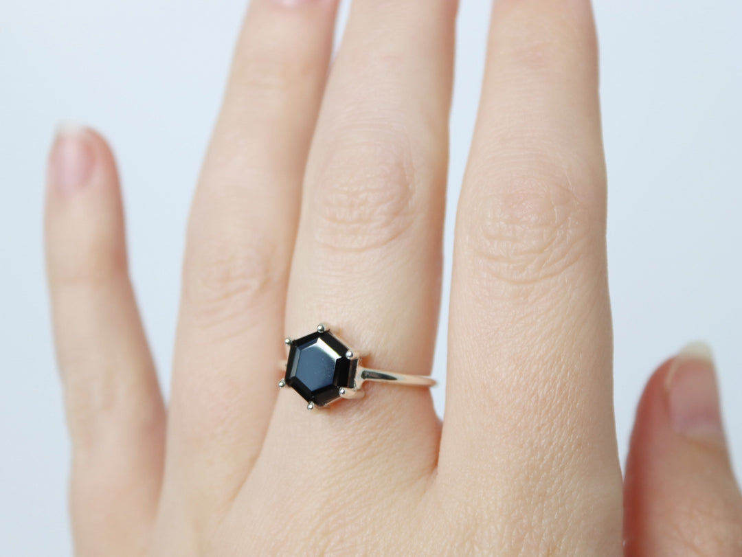 Black Spinel Ring