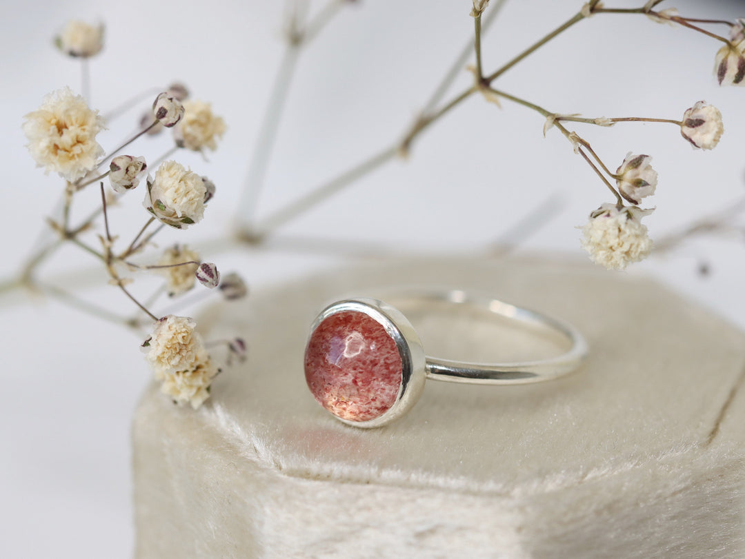 Strawberry Quartz Ring