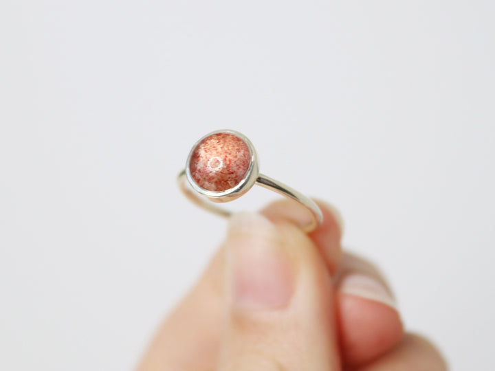 Strawberry Quartz Ring