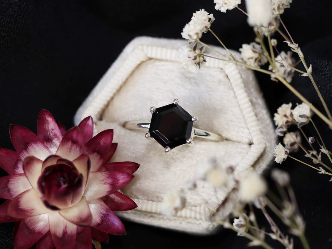 Black Spinel Ring