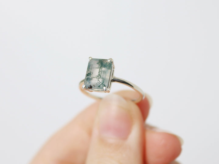 Moss Agate Ring