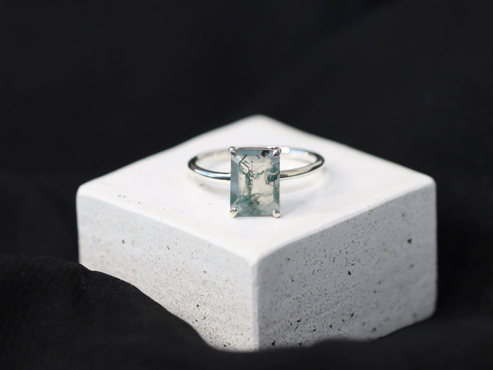 Moss Agate Ring