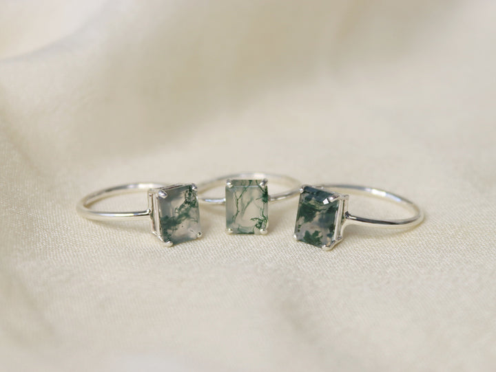 Moss Agate Ring