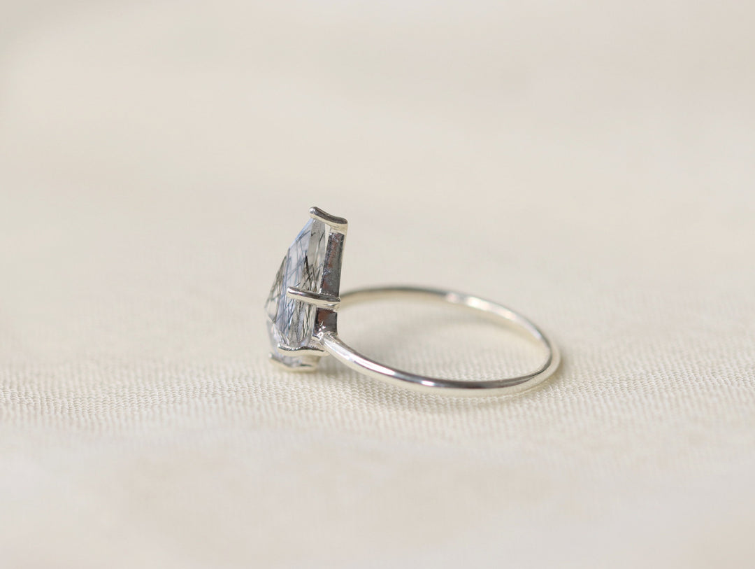 Tourmalinated Quartz Kite Ring