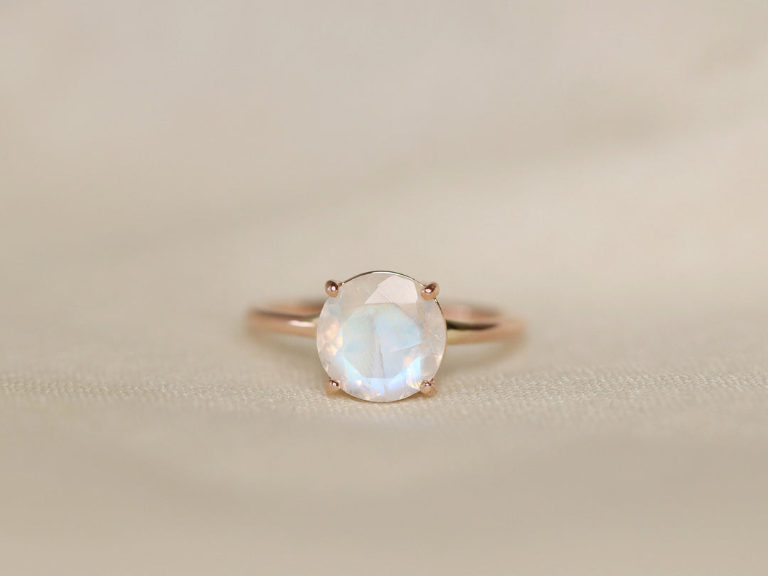 Rainbow Moonstone Ring