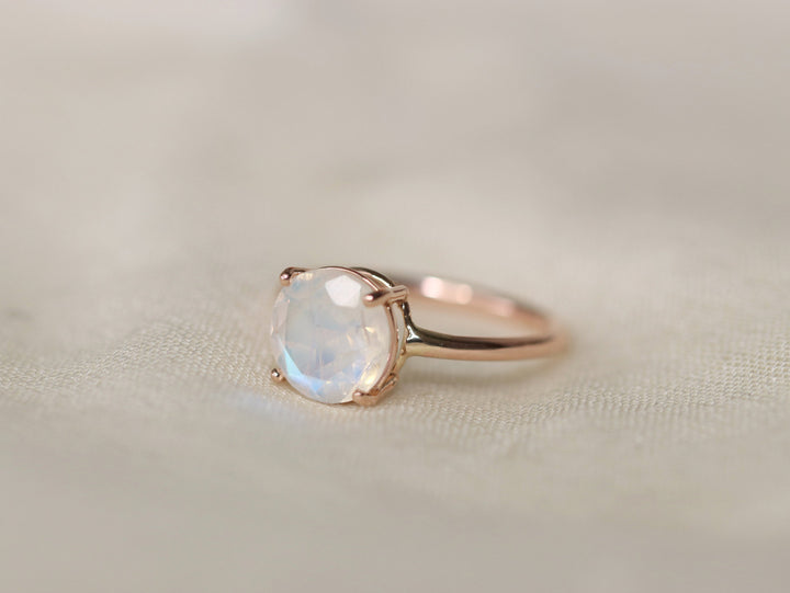 Rainbow Moonstone Ring