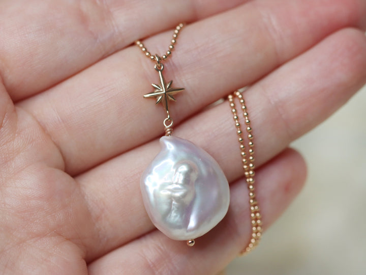 Celestial Baroque Pearl Necklace