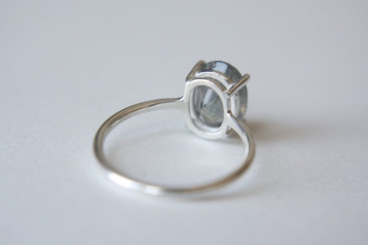 Faceted Labradorite Ring