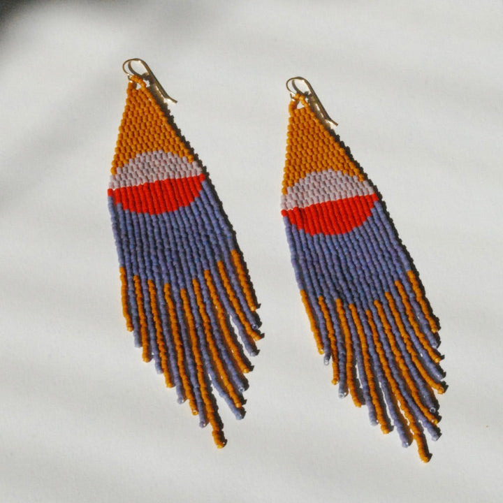 Desert Sunrise Beaded Earrings (3 Colorways)